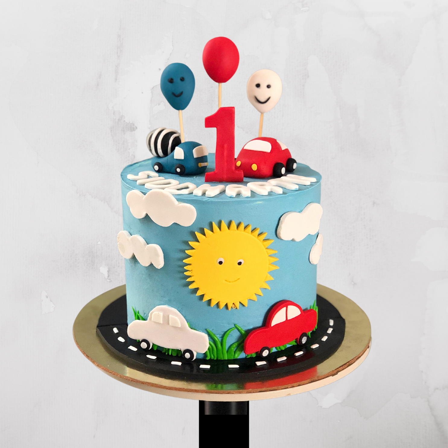 Radiant Road Theme Birthday Cake